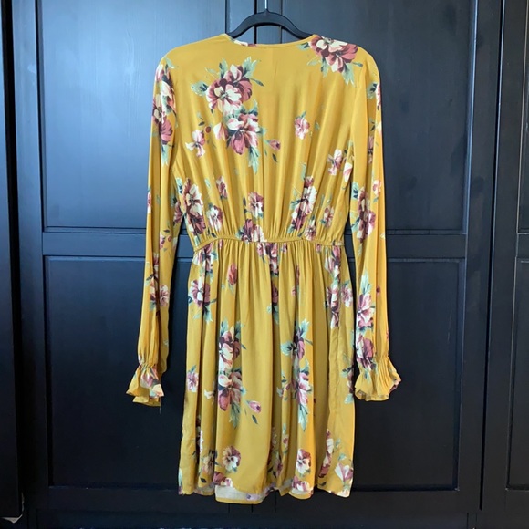 floral print long sleeve bohemian S - Picture 2 of 10